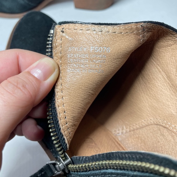 Madewell Janice Suede Black Booties Size 7 1/2 - Picture 12 of 13